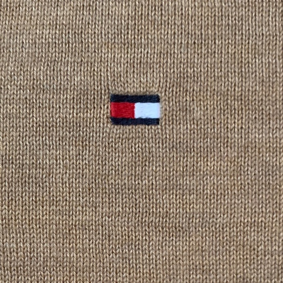 Tommy Hilfiger Oatmeal Cotton Sweater Vest - Picture 3 of 3